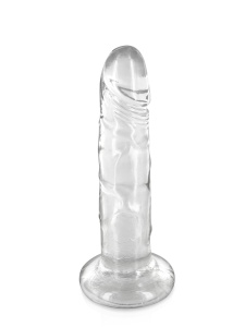 Abbildung des 18 cm großen realistischen Pure Jelly Saugdildos