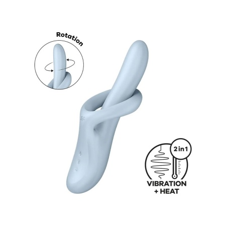 Bild von Satisfyer Wärme-Kaninchen-Vibrator - Heat Flex 4 - Blau