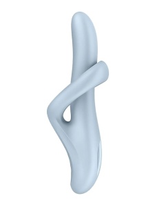 Image du Vibrateur Lapin Chauffant Satisfyer - Heat Flex 4 - Bleu