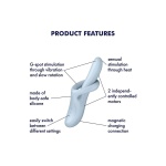 Bild von Satisfyer Wärme-Kaninchen-Vibrator - Heat Flex 4 - Blau