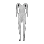 Bodystocking S-L Obsessive en résille noire