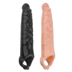 Gaine pour pénis extensible de 11 pouces en quatre couleurs