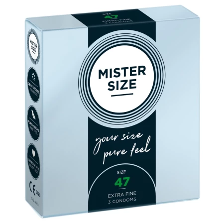Kondomschachtel Mister Size Größe 47