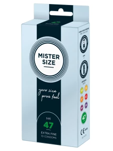 Boîte de Préservatifs sur mesure Mister Size - Taille 47