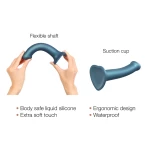 Image of the Strap-on-Me Silicone Belt Dildo from the Metallic Shine Collection in pink