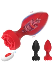 Immagine del vibratore anale Rose Plug