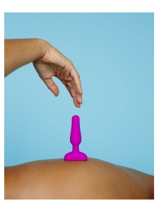 Image of the B-Vibe Novice Anal Vibration Plug in pink