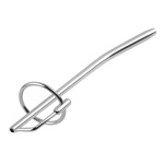 Bild des Soliden Gebogenen Penisplugs mit Edelstahlring