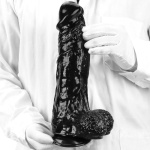Dildo XXL nero e spesso per un piacere intenso