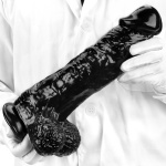 Dildo XXL nero e spesso per un piacere intenso