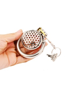 Image de la Cage de Chasteté Inescapable en Métal pour hommes