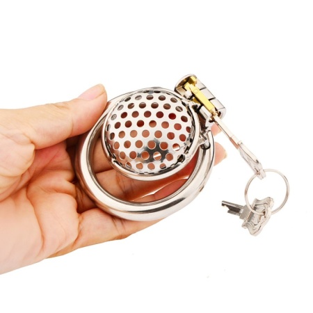 Image de la Cage de Chasteté Inescapable en Métal pour hommes