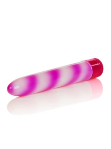 Vibratore Candy Cane di CalExotics con design a strisce di caramelle