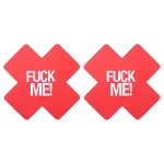Stickers pour Mamelons en Croix en satin, disponibles en noir, rose et rouge