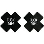 Stickers pour Mamelons en Croix en satin, disponibles en noir, rose et rouge