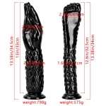 Image du Dildo Fister Hand & Forearm XXL, un jouet BDSM réaliste en forme de bras et de main ouverte