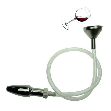 Image of a Metal Funnel Anal Plug for uro games