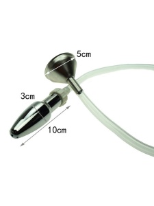 Image of a Metal Funnel Anal Plug for uro games