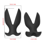 Image of the Hollow Silicone Anal Expansion Plug black
