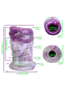 Plug Tunnel Évolutif & Masturbateur de Poche - Design Thread