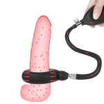 Immagine di un anello per cazzo in silicone gonfiabile nero