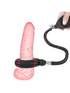Immagine di un anello per cazzo in silicone gonfiabile nero