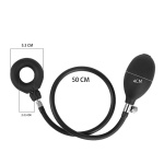 Immagine di un anello per cazzo in silicone gonfiabile nero