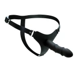 Strap-on Silicone Kiotos X London - Black strap-on dildo by KIOTOS