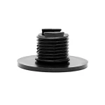Strap-on Silicone Kiotos X London - Black strap-on dildo by KIOTOS