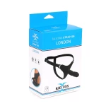 Strap-on Silicone Kiotos X London - Black strap-on dildo by KIOTOS