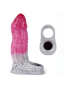 Gaine pour Pénis - Extension Rose ou Noir en Silicone