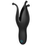 Masturbateur Vibrant pour Entraînement du Pénis en silicone noir
