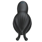 Masturbateur Vibrant pour Entraînement du Pénis en silicone noir