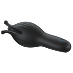 Masturbateur Vibrant pour Entraînement du Pénis en silicone noir