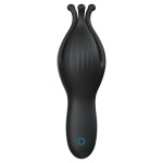 Masturbateur Vibrant pour Entraînement du Pénis en silicone noir