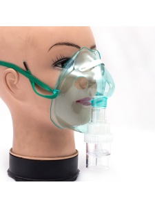 Immagine di una maschera di ossigeno con nebulizzatore