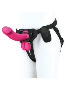 PEGASUS vibrating dildo-belt kit with realistic vibrator and harness