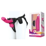 PEGASUS vibrating dildo-belt kit with realistic vibrator and harness