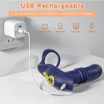 Vibratore prostatico Rainbow II con cockring vibrante e telecomando