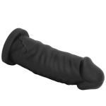 Immagine di un dildo realistico XXL con base di aspirazione in silicone nero