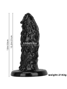 Image du Gode Extrême en PVC Réaliste, un sextoy de taille XXL noir