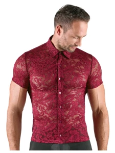 Immagine della camicia rossa in pizzo floreale di Svenjoyment