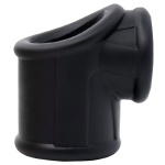 Anello a forma di palla di silicone in nero, arancione e verde