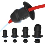 Plug anale cavo in silicone con tappo