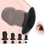 Plug anale cavo in silicone con tappo
