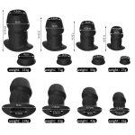 Plug anale cavo in silicone con tappo