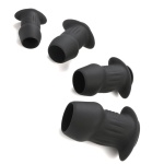 Plug anale cavo in silicone con tappo