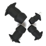 Plug anale cavo in silicone con tappo