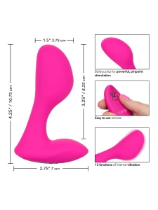 Stimolatore del punto G in silicone con telecomando CalExotics