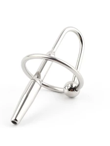 Immagine che mostra l'anello Ultimate Bondage Head con suoni uretrali in acciaio inossidabile